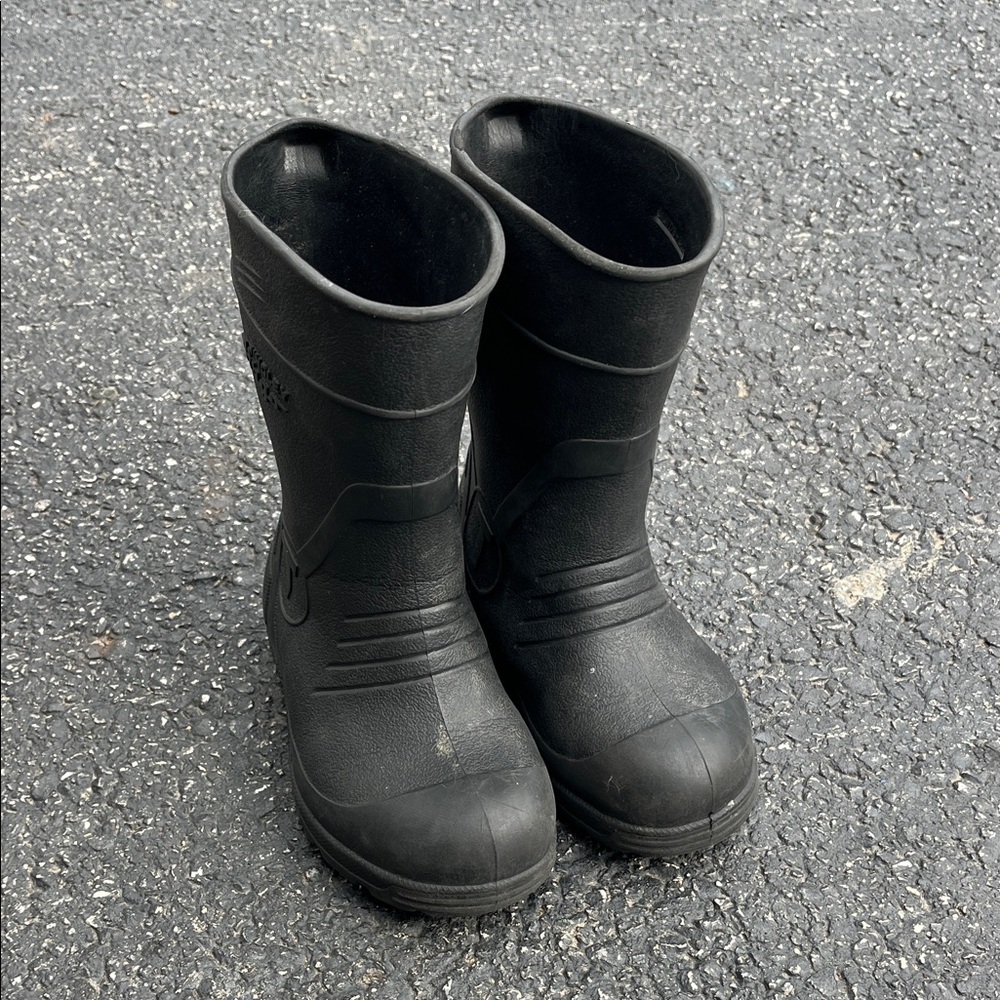 Tingley Airgo Black Rain muck Boots toddler shoe size 9